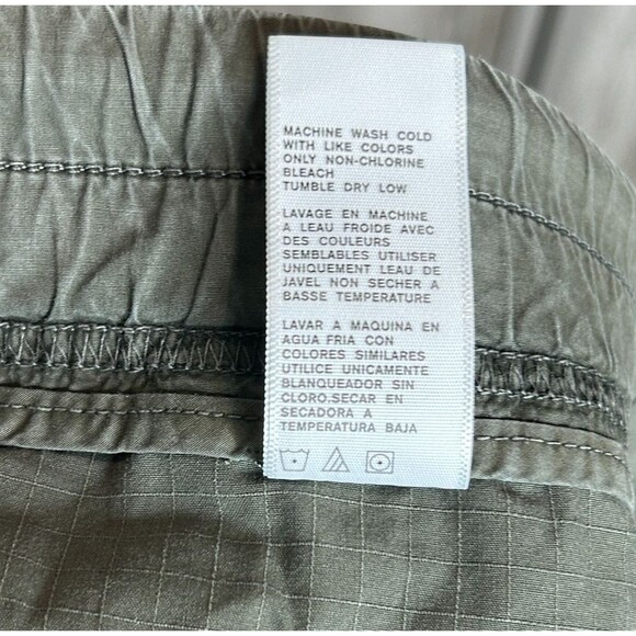 James Perse Cargo Shorts Sz 4 Hunter Green 3" Inseam Pull On Pockets NEW - Picture 3 of 8